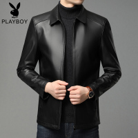 秋冬海宁真皮皮衣男式绵羊皮男立领修身皮夹克中年爸爸款 SXN-TL-X3198