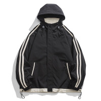 外套男士春秋季潮牌宽松百搭连帽夹克港风青少年休闲男装上衣服 MD22106