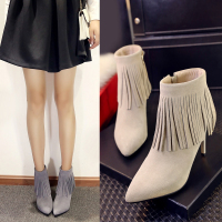 品点(Pandell)新款真皮女靴保暖马丁靴低跟长筒靴时尚牛皮女鞋三种筒高靴子