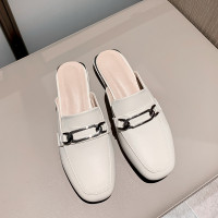 包头半拖鞋女外穿百搭平底方头穆勒鞋女2020夏季新款低跟粗跟凉拖