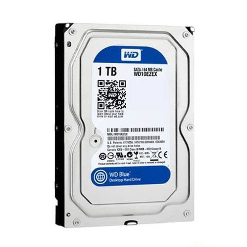 西部数据 WD 蓝盘 1TB SATA3 6Gb/s 7200转64M 台式机硬盘WD10EZEX图片