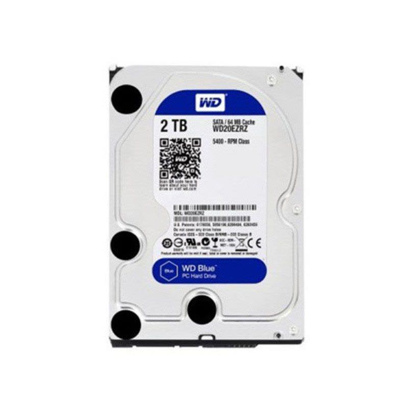 西部数据 WD 蓝盘 2TB SATA6Gb/s 64M 台式机硬盘 WD20EZRZ图片