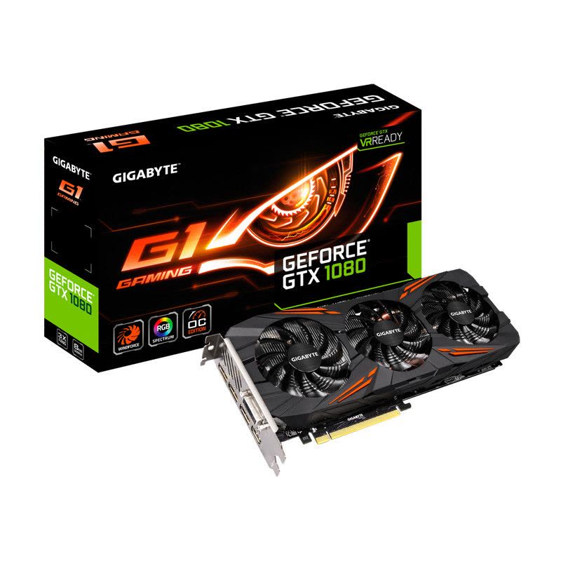 技嘉（GIGABYTE） GTX1080 G1 GAMING 8G/256bit GDDR5X显卡图片