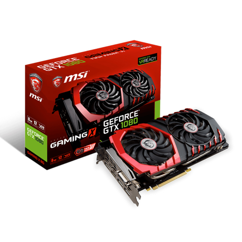 微星 MSI GTX 1080 GAMING X 8G 256BIT GDDR5X PCI-E 3.0显卡