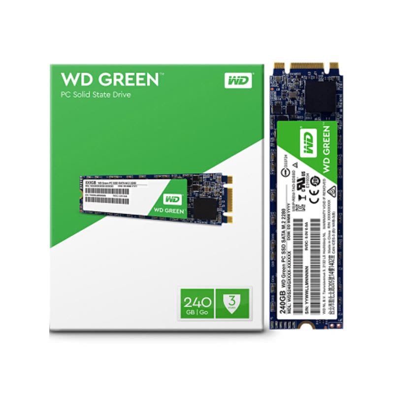 西部数据(WD) Green系列 240G M.2接口 NGFF 固态硬盘(WDS240G1G0B)图片