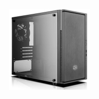 酷冷至尊(CoolerMaster)小清风简约版 黑色 迷你机箱(支持M-ATX主板/USB3.0/电源下置)