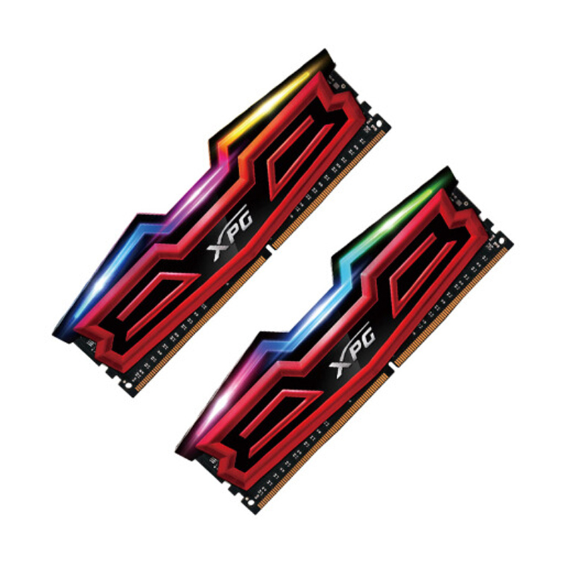 威刚(ADATA) XPG-龙耀系列 DDR4 3000频率 16G(8Gx2)套装 台式机内存(RGB灯条)