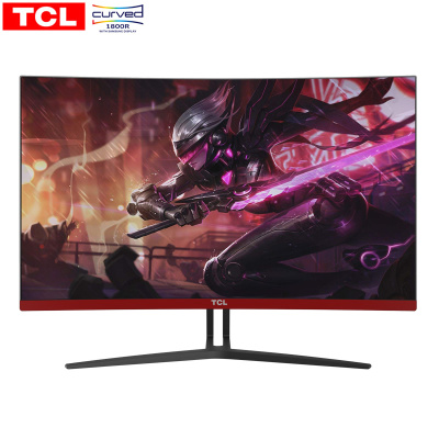 TCL T24M6CG 23.6英寸144Hz高刷新率 1800R支持FreeSync同步技术游戏电竞曲面显示器