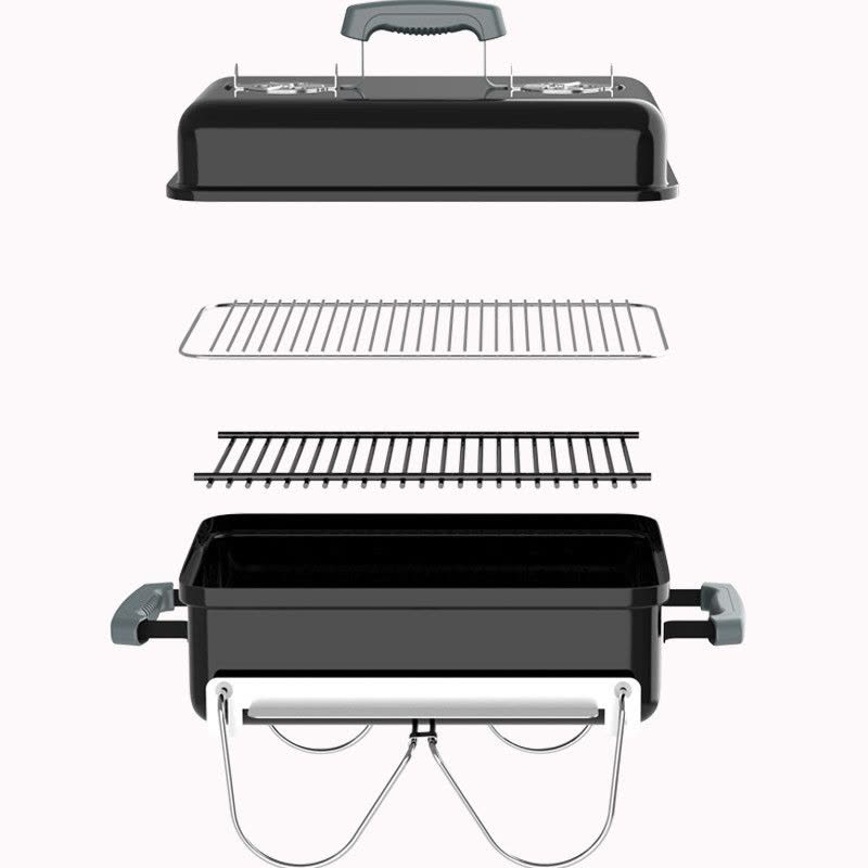 烧烤世家 烧烤炉 户外便携木炭烤炉 车载折叠碳烤肉炉子 家用烧烤架 韦伯图片