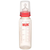 NUK240mlPP清色奶瓶（带2号硅胶中圆孔奶嘴）