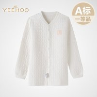 英氏正品15秋冬款夹棉婴儿三保暖内衣134024对襟上衣含羊毛