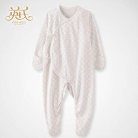 英氏春夏内衣婴幼儿纯棉款内衣蛤衣 长袖连体衣 爬服 144105