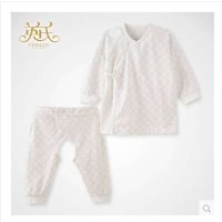 英氏春夏内衣新生儿纯棉内衣和袍套装 144107