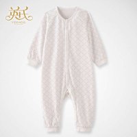 英氏春夏内衣 婴幼儿纯棉连体内衣144106长蛤爬服