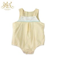 英氏正品15年夏款童装 婴幼儿纯棉无袖哈衣 连体衣 爬服152391