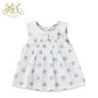 英氏 15夏款童装 女宝宝波点甜美可爱 纯棉套头背心152091