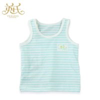 英氏 15夏款童装 男宝宝纯棉上衣 条纹圆领背心152395