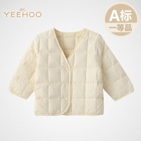 英氏秋冬婴儿羽绒服男女宝羽绒服轻薄儿童羽绒内胆对襟双排扣上衣NY554-310-4