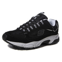 SKECHERS 斯凯奇新款男鞋休闲鞋运动鞋运动休闲999688/B LK