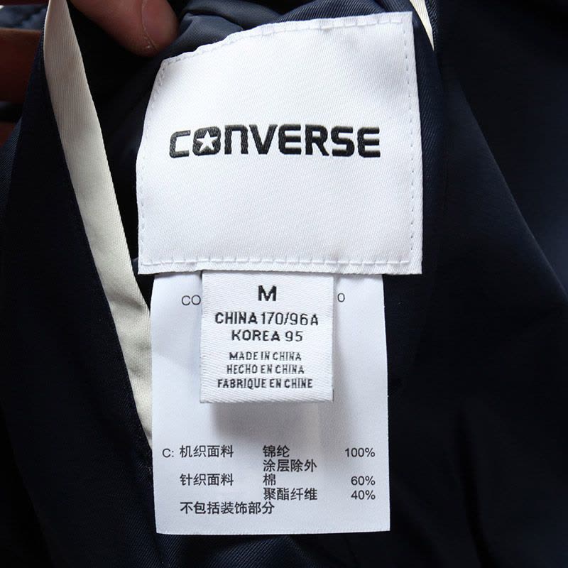 【下架】匡威Converse2017新款男装外套运动服运动休闲10003757-A02 S 蓝色图片
