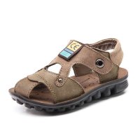 ce童鞋2014夏季新款男童凉鞋真皮包头小童童鞋透气防滑儿童沙滩鞋
