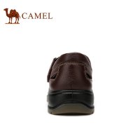 Camel骆驼男鞋 夏季新款日常休闲舒适头层牛皮男皮凉鞋