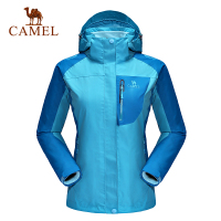 【清仓】CAMEL骆驼户外冲锋衣 女款透气防风保暖三合一两件套冲锋衣外套