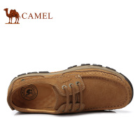 Camel/骆驼男鞋 新品户外休闲鞋磨砂牛皮休闲系带休闲男鞋