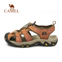 CAMEL骆驼户外 春夏情侣款牛皮防撞耐磨沙滩凉鞋