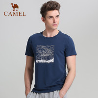 CAMEL骆驼户外速干T恤 新款情侣款男女圆领透气排汗运动速干短袖T恤