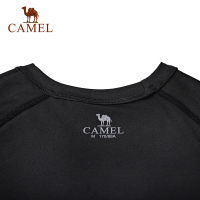 CAEML骆驼户外健身套装 2019春夏新款男款跑步健身运动速干紧身衣篮球训练服三件套装