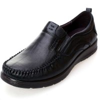 上海牛头牌透气男士休闲皮鞋头层牛皮透气耐磨流行办公室男鞋低帮鞋皮鞋 D107863