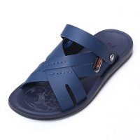 上海牛头牌男凉鞋 新款男拖鞋防滑凉鞋运动休闲凉拖真皮头层皮平底男士沙滩鞋98031