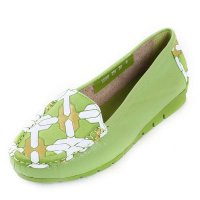 上海花牌真牛皮单鞋五色可选平底单鞋浅口女鞋清新甜美超大码女单鞋四季鞋5285