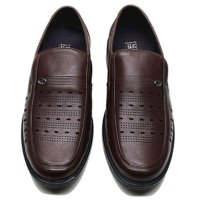 新款上海正品牛头牌透气皮鞋洞洞小孔鞋男皮鞋休闲真牛皮38-44码06055