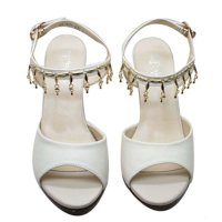 包邮正品花牌高跟鞋扣带水钻环脚软牛皮气质女凉鞋粗跟三色入1831