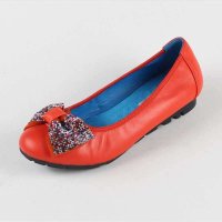 花牌专柜正品平跟女鞋单鞋软牛皮工作鞋休闲鞋防滑耐磨女四季鞋 1307