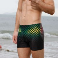 凯迪龙 2014新款专柜正品游泳裤 男士平角泳裤 加肥加大码11724