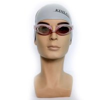 凯迪龙正品游泳眼镜大框电镀防雾防水泳镜男女通用舒适泳镜1500M