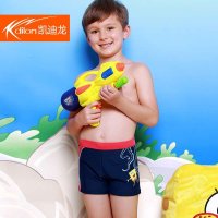 凯迪龙2014新款海绵宝宝儿童游泳裤男童宝宝卡通可爱泳装HB35