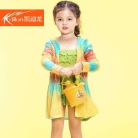 凯迪龙 2014新款时尚儿童游泳衣可爱宝宝女童游泳防晒服泳装15560