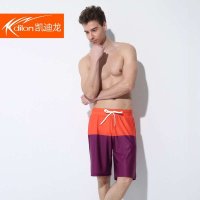 凯迪龙2015夏季新款泳衣男士沙滩裤休闲短裤宽松速干大裤衩15817