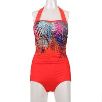 凯迪龙 2013新款 连体三角女式游泳衣 显瘦神秘性感遮肚泳装13638