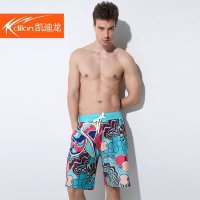 凯迪龙2015夏季新款泳衣男士沙滩裤休闲短裤宽松速干大裤衩15819