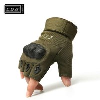 CQB 户外战术手套 军迷半指手套 O记 美军特种兵防滑作战手套
