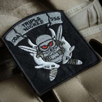 CQB 美军军条 陆军标志臂章 军种刺绣魔术贴 个性胸章 军迷肩章