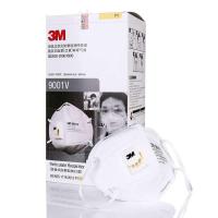 3M 9001V 带呼吸阀防尘口罩 25只/盒 耳挂式 防尘|防病毒|防雾霾 PM2.5