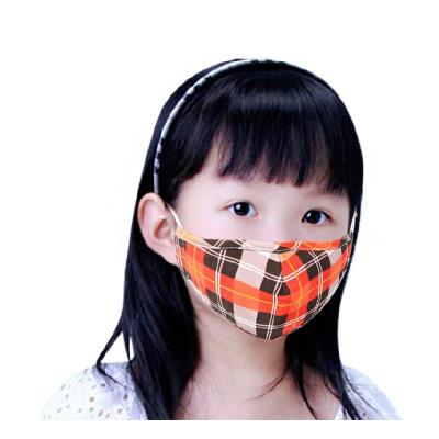 呼吸卫士 黄格子儿童口罩 可爱时尚 100%桑蚕丝防尘雾霾真丝抗菌pm2.5[渤海源特约经销]