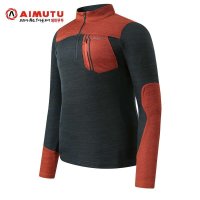 AIMUTU艾牧途韩国时尚户外秋季新品款 男女潮版速干衣户外情侣防风保暖抓绒衣T恤外套5350
