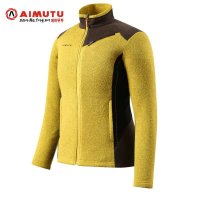 AIMUTU艾牧途韩国时尚户外冬装新品加绒保暖开衫男女抓绒衣5372